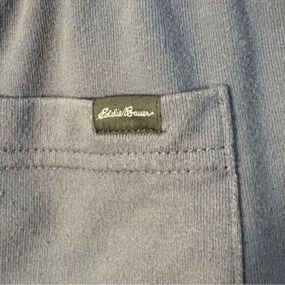 Eddie Bauer Heather Gray Knit Sleep Shorts Men’s M. Zipper Pockets. - Picture 5 of 9